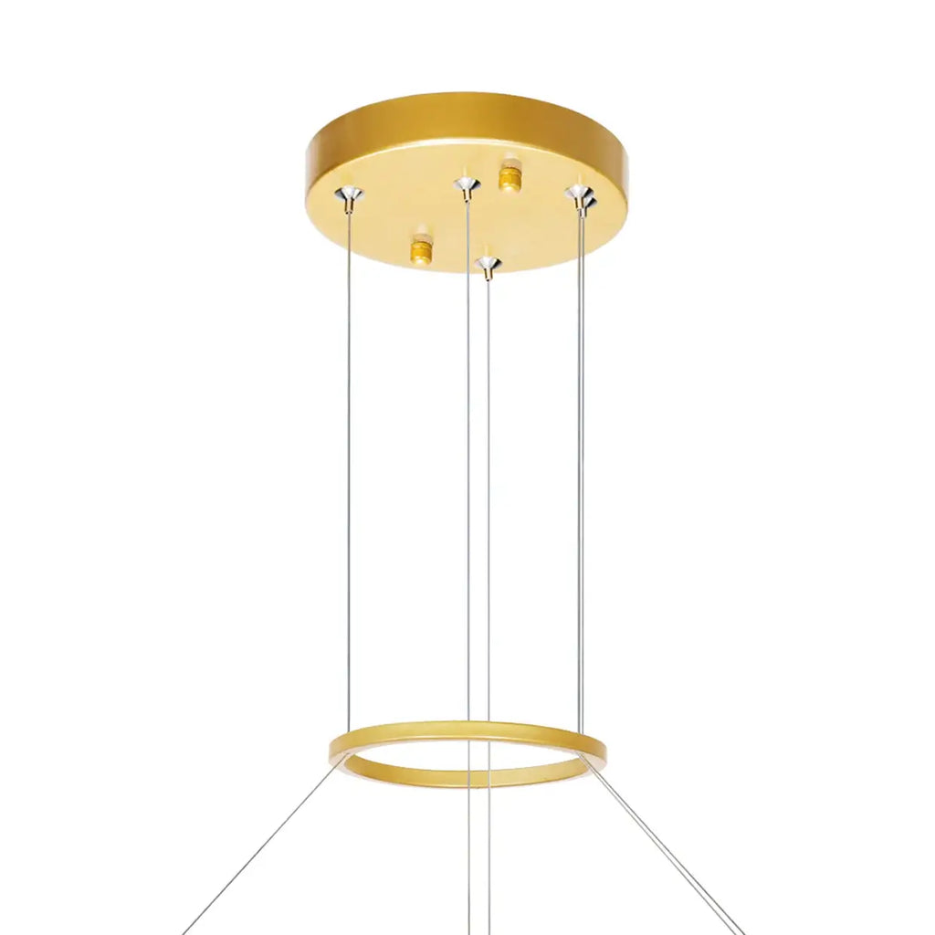 CWI LIGHTING GUADIANA LED GOLD CHANDELIER 1246P24-602-A