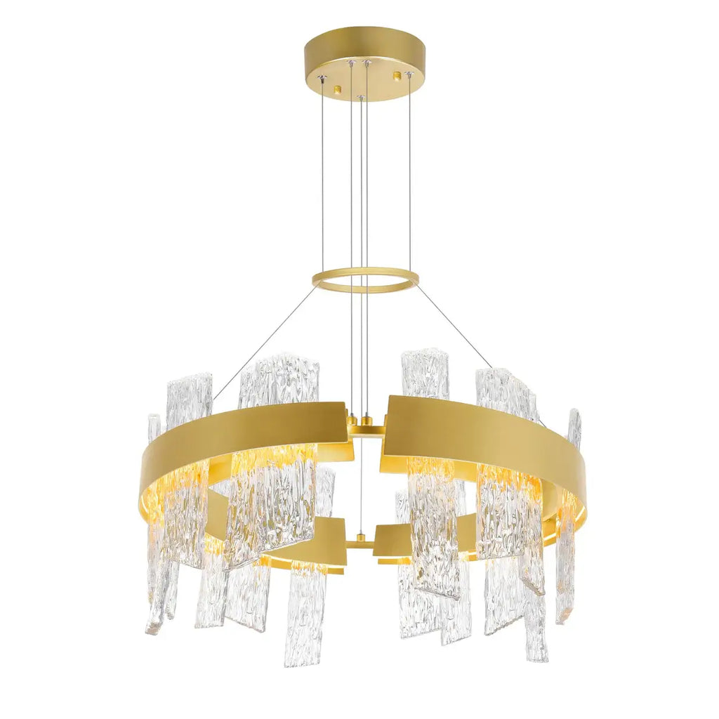 CWI LIGHTING GUADIANA LED GOLD CHANDELIER 1246P24-602-A