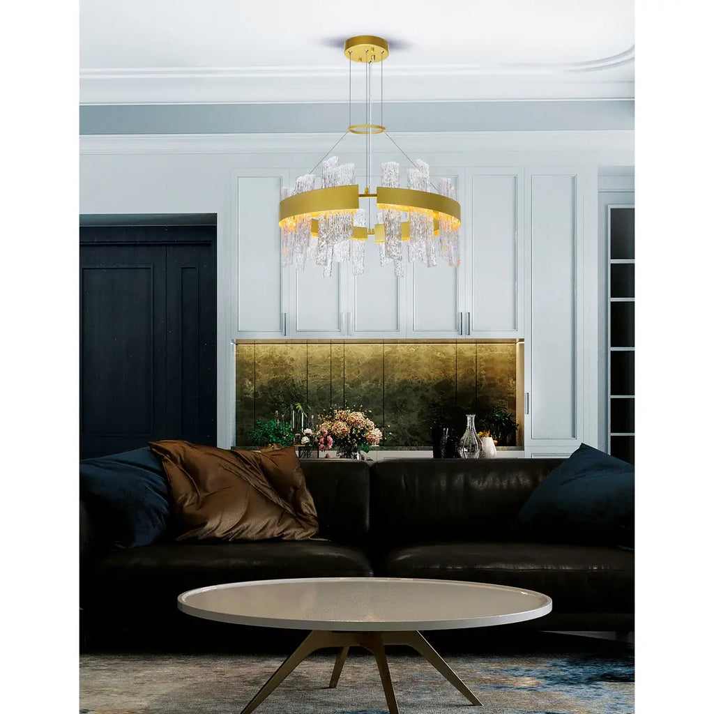 CWI LIGHTING GUADIANA LED GOLD CHANDELIER 1246P24-602-A