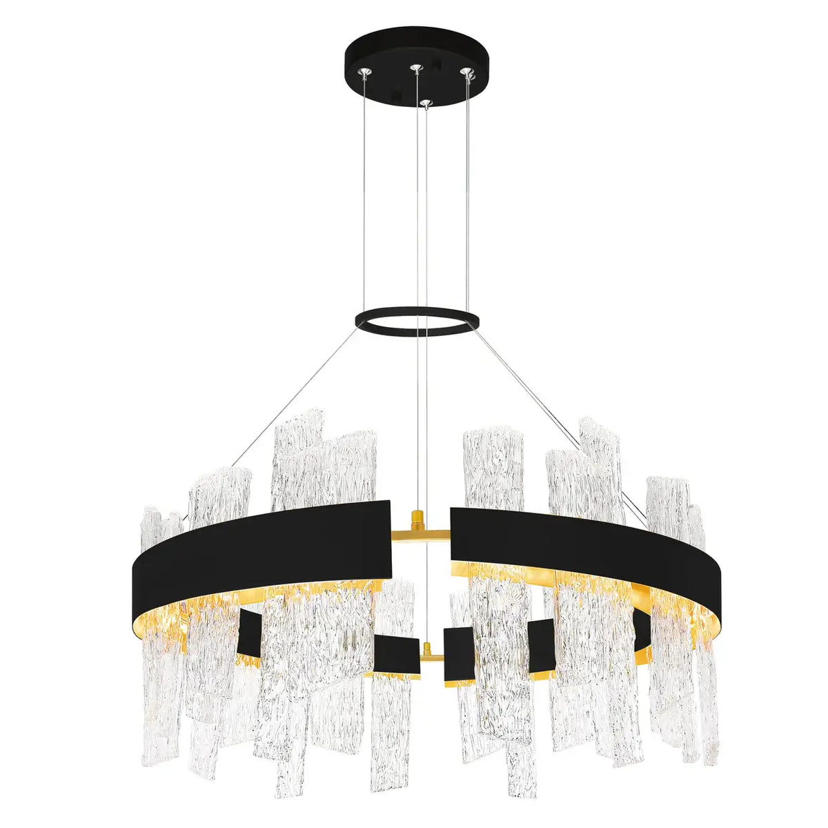 CWI LIGHTING GUADIANA LED BLACK CHANDELIER 1246P32-101