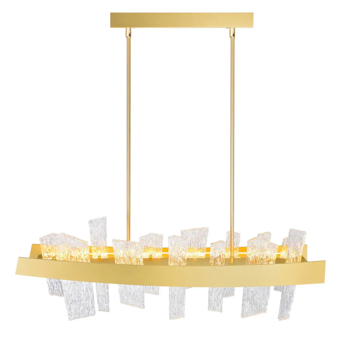CWI LIGHTING GUADIANA LED GOLD LINEAR CHANDELIER 1246P39-602