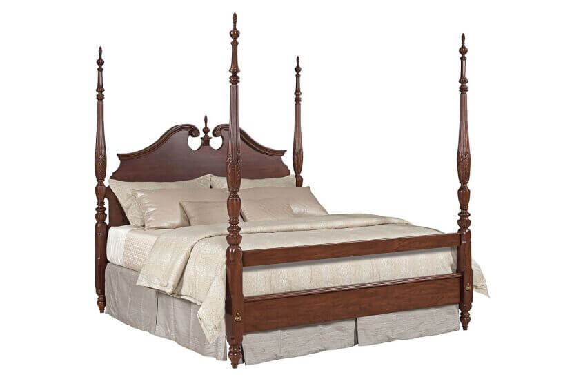 KINCAID HADLEIGH RICE CARVED QUEEN BED  607-324P