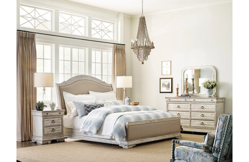 KINCAID SELWYN KELLY UPHOLSTERED QUEEN SLEIGH BED 020-323P