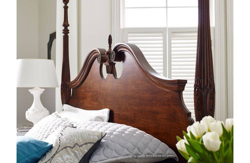 KINCAID HADLEIGH RICE CARVED QUEEN BED  607-324P