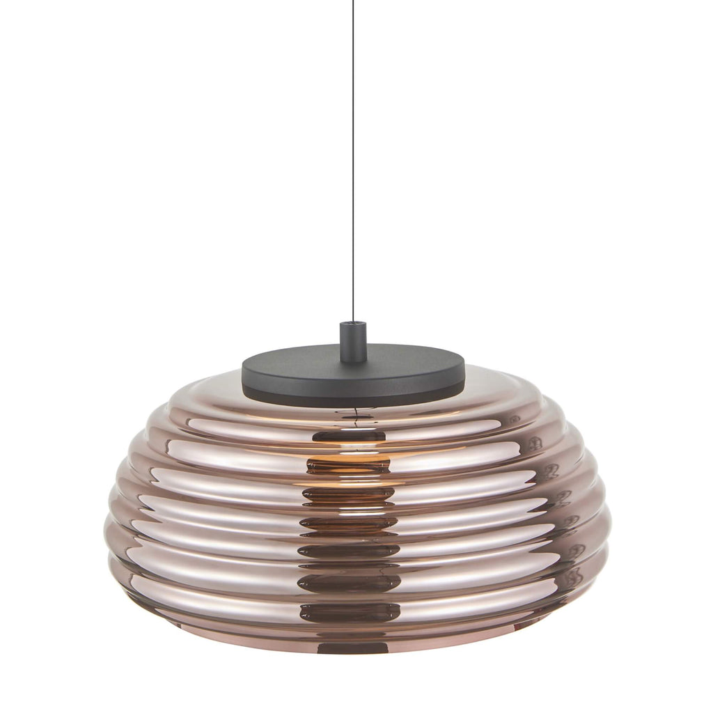 ARTCRAFT HAZE LED PENDANT 16" ESPRESSO COPPER AC5011EC