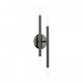 LIVEX LIGHTING Soho  Sconce Black Chrome 46771-46