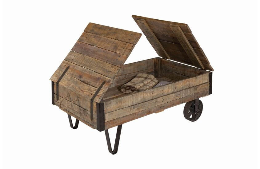 KINCAID MODERN CLASSICS INDUSTRAL CART COCKTAIL TABLE 69-2025