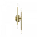 LIVEX LIGHTING Soho Sconce Antique Brass 46771-01