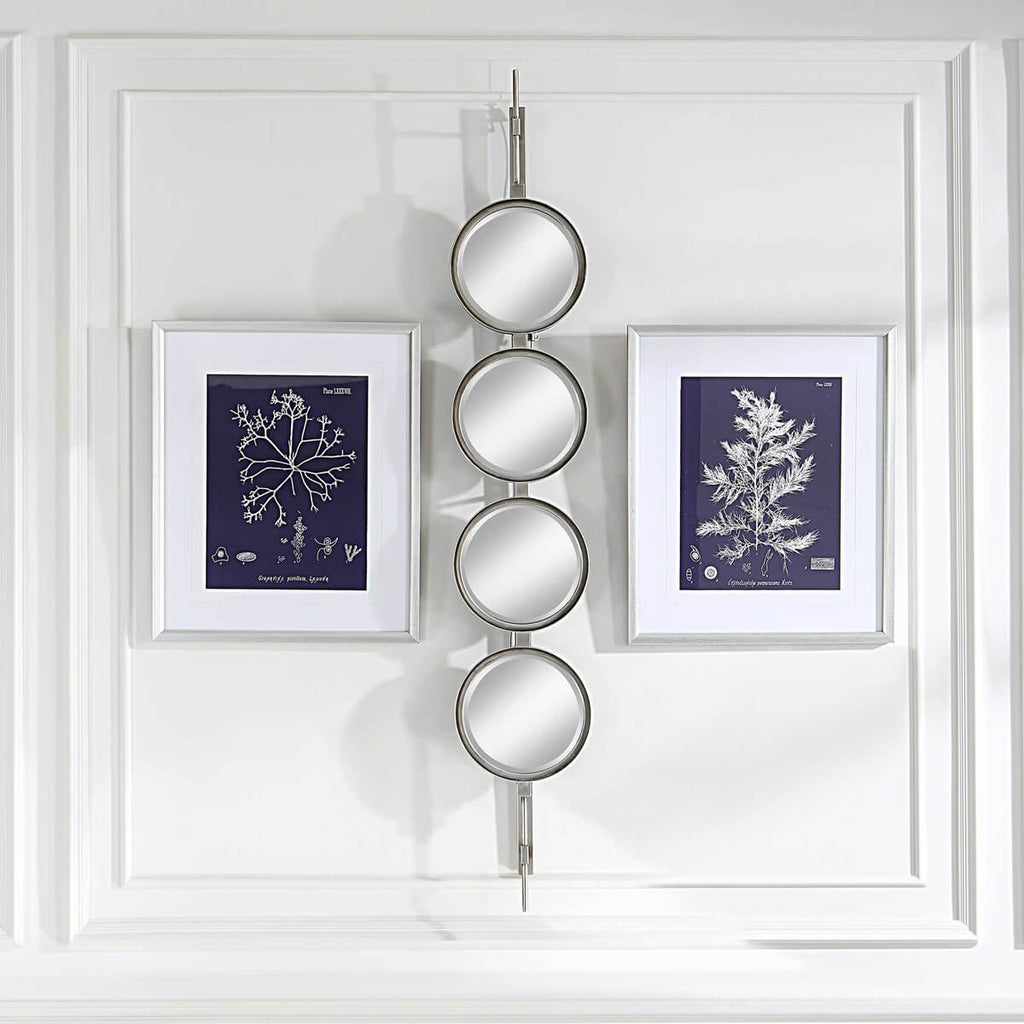 UTTERMOST BUTTON MIRROR SILVER 09842