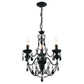 CWI LIGHTING KEEN 3 LT 16" BLACK CHANDELIER 5095P16B-3
