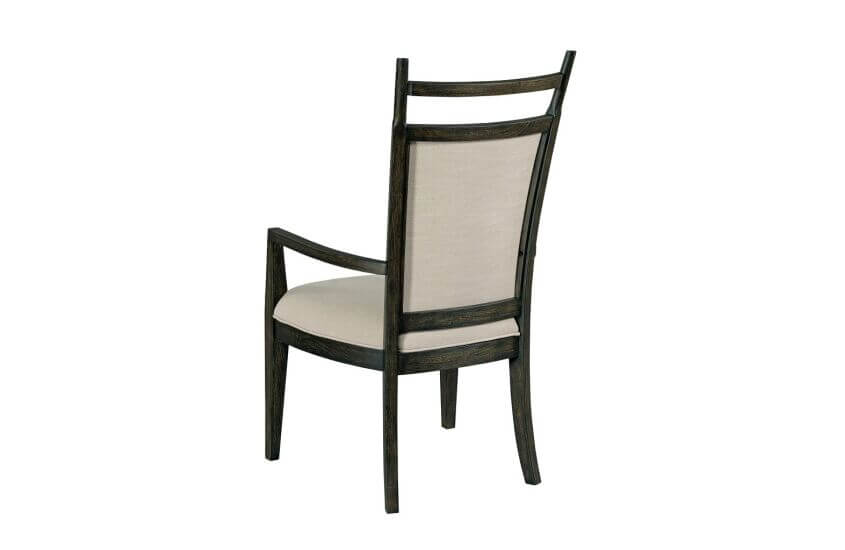 KINCAID PLANK ROAD OAKLEY ARM CHAIR CHARCOAL  SET OF TWO 706-637C
