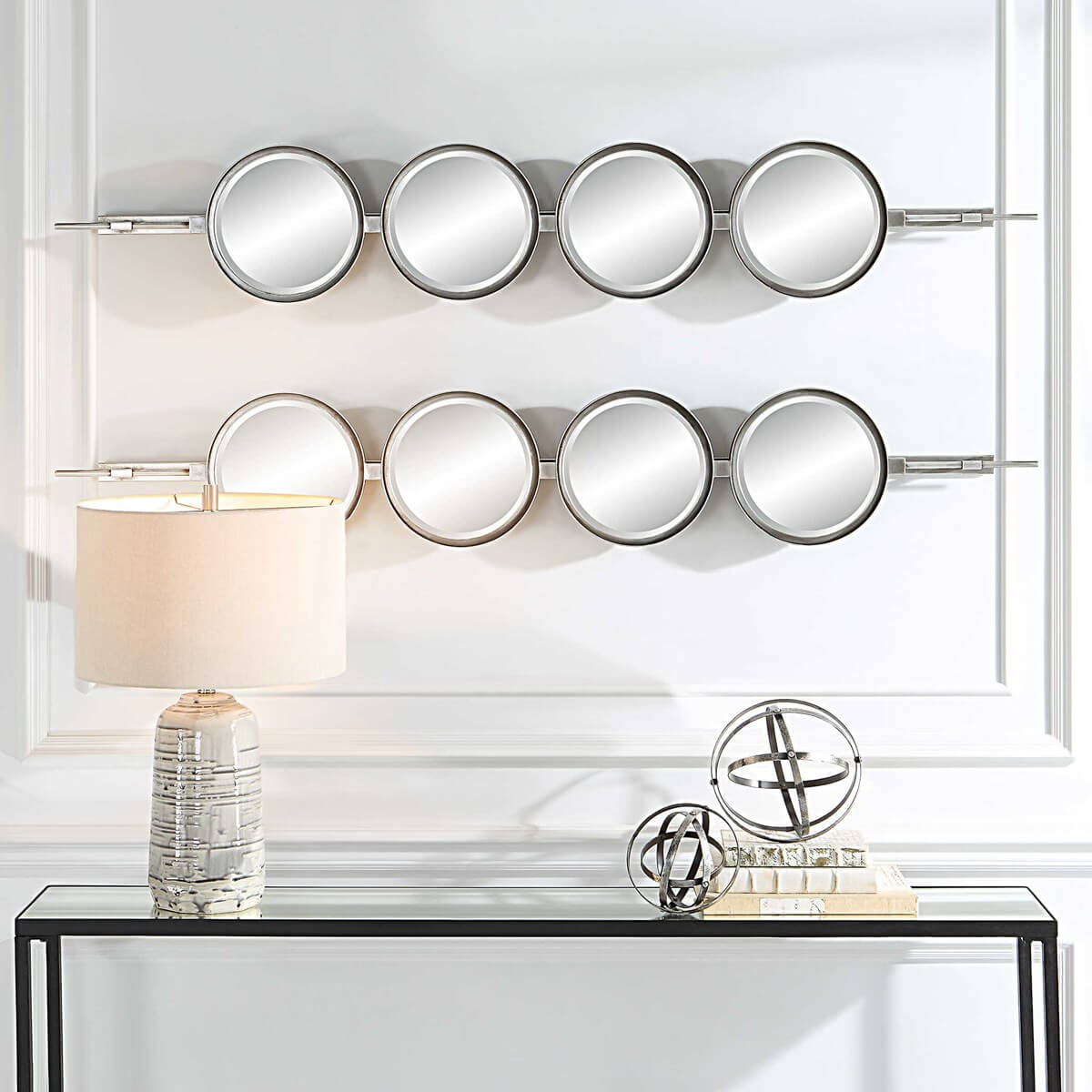 UTTERMOST BUTTON MIRROR SILVER 09842