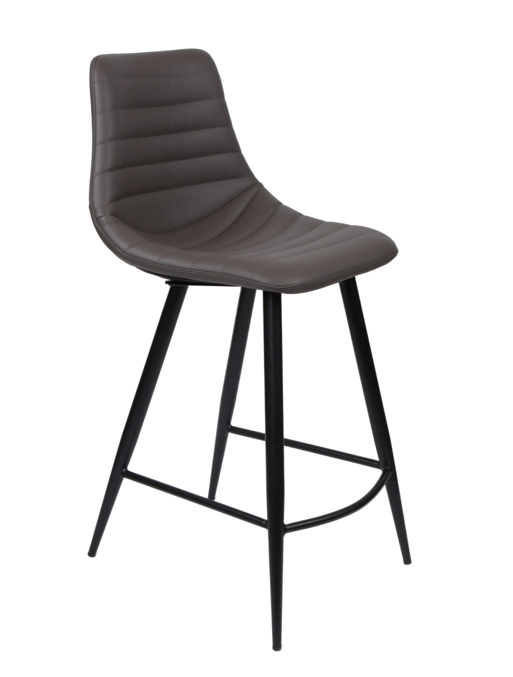 FURNISHINGS MATE LEE BAR STOOL GREY SET OF TWO BS 253A-GR-MB