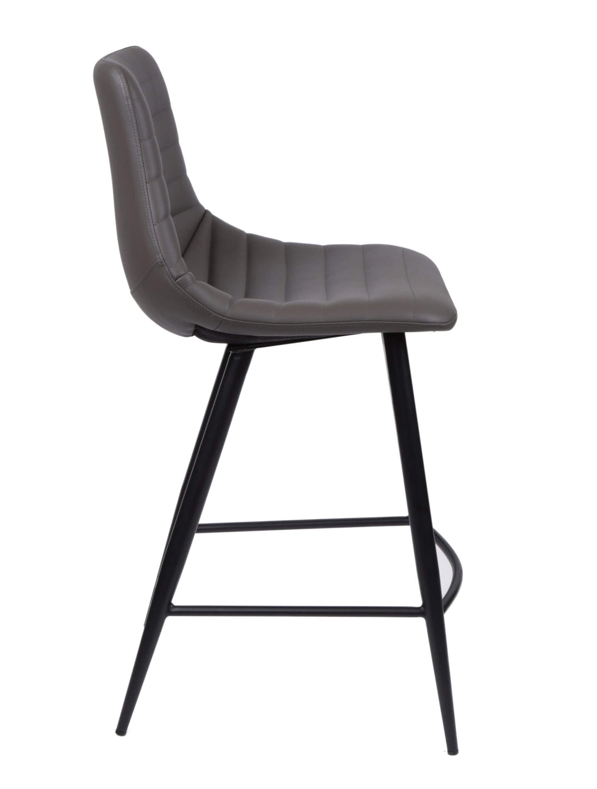 FURNISHINGS MATE LEE COUNTER STOOL GREY SET OF TWO BS 253-GR-MB