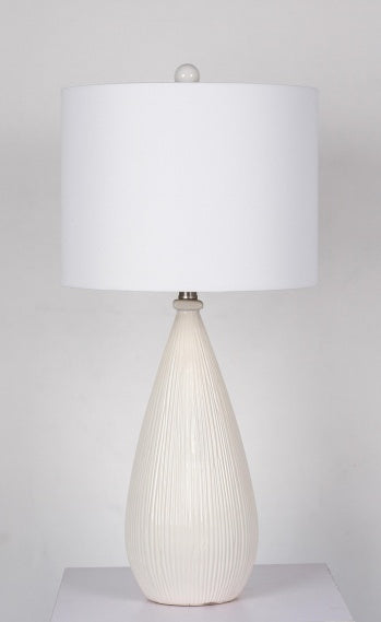 BETHEL  JTL90KT-WH  CERAMIC TABLE LAMP