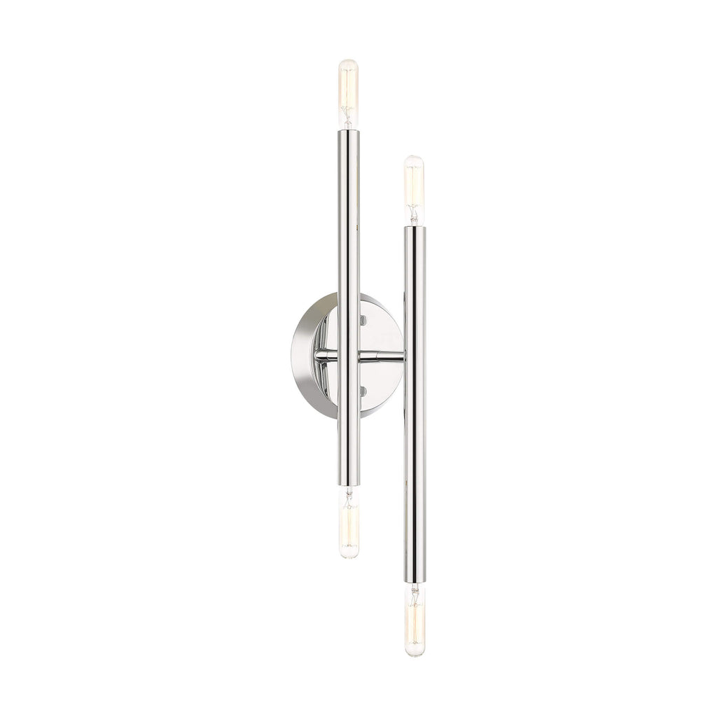LIVEX LIGHTING Soho Sconce Polished Chrome 46771-05