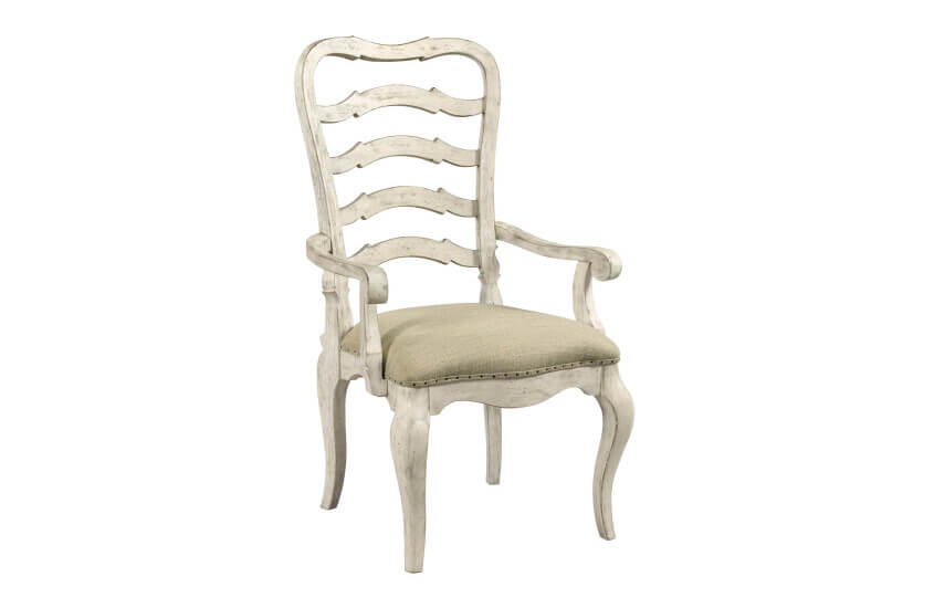KINCAID SELWYN  LADDER BACK ARM CHAIR SET OF TWO 020-637