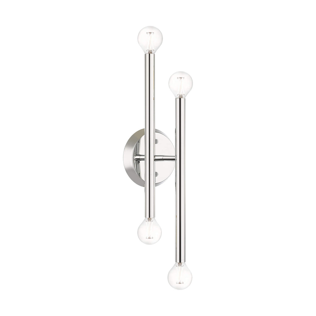 LIVEX LIGHTING Soho Sconce Polished Chrome 46771-05