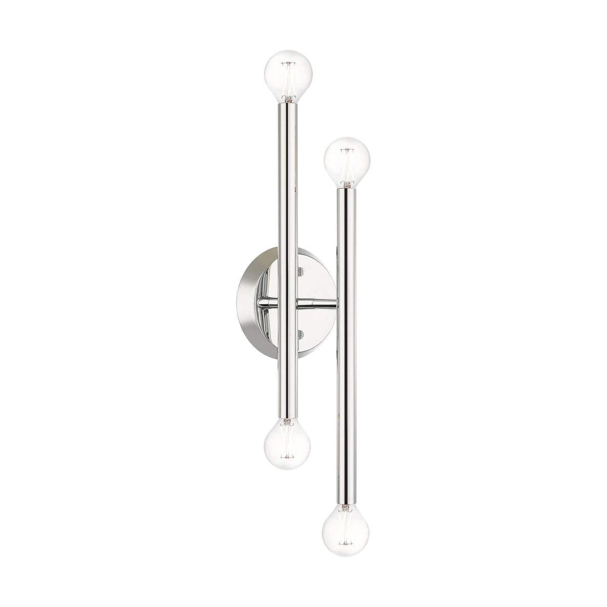 LIVEX LIGHTING Soho Sconce Polished Chrome 46771-05