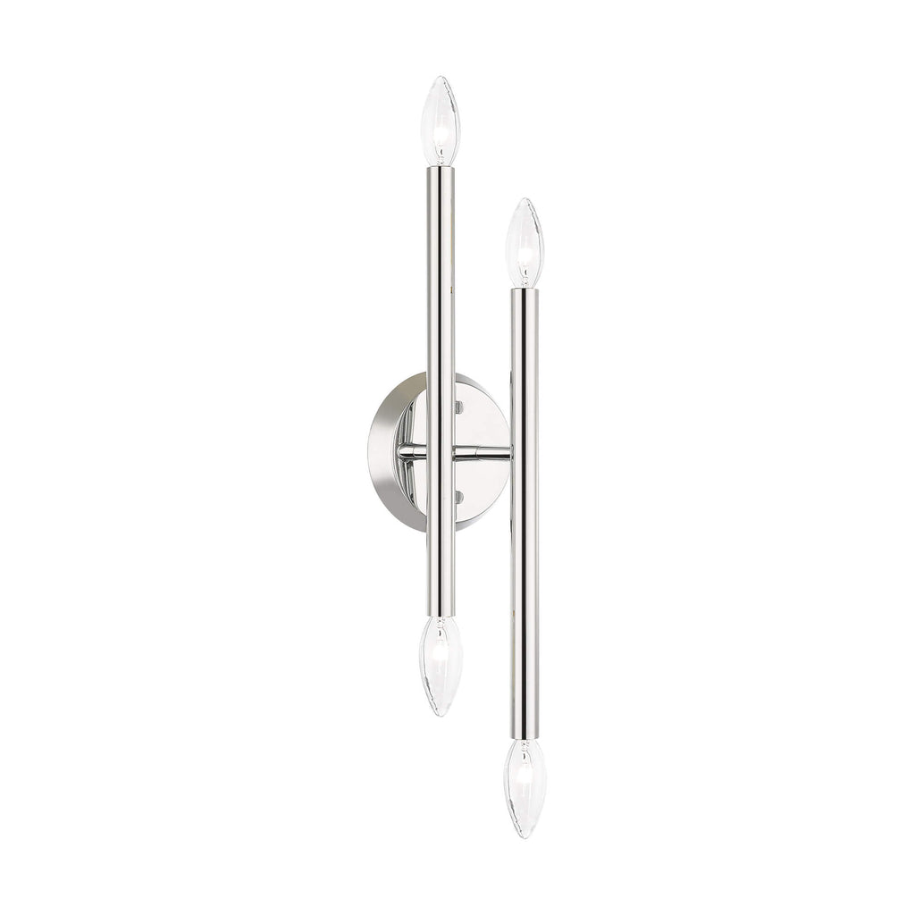 LIVEX LIGHTING Soho Sconce Polished Chrome 46771-05