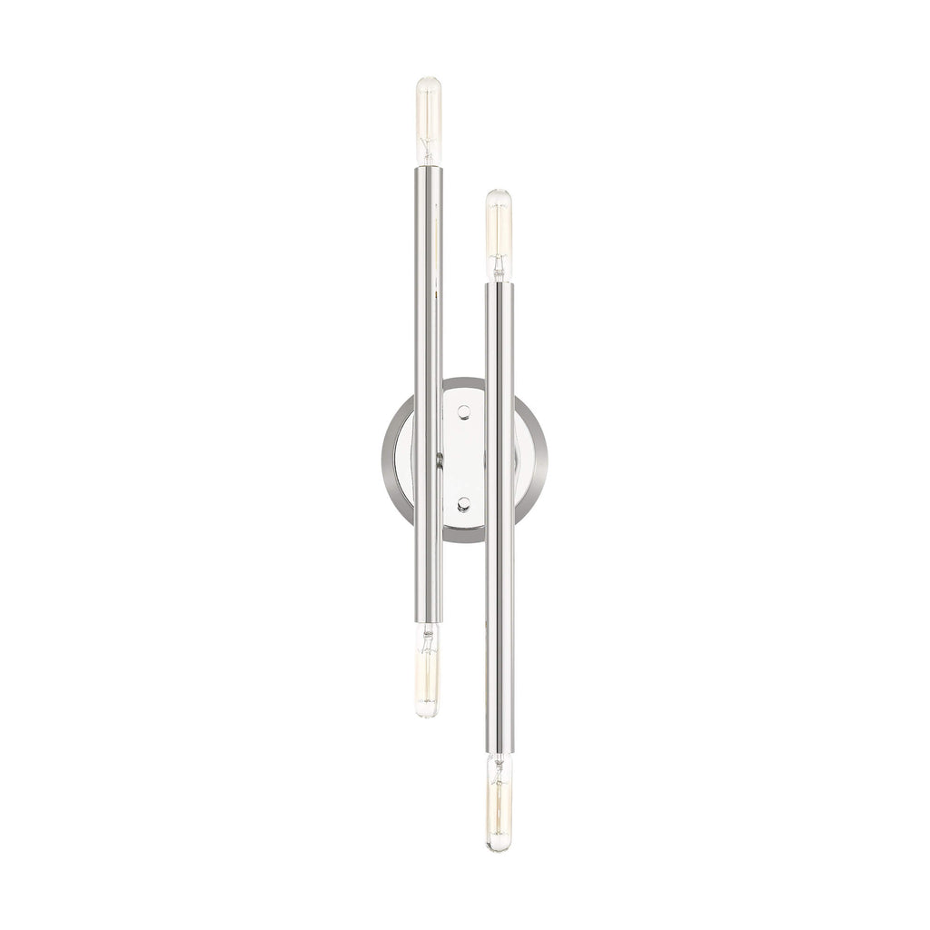 LIVEX LIGHTING Soho Sconce Polished Chrome 46771-05