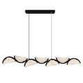 CWI LIGHTING MOON LED 54" BLACK CHANDELIER 1715P54-7-101