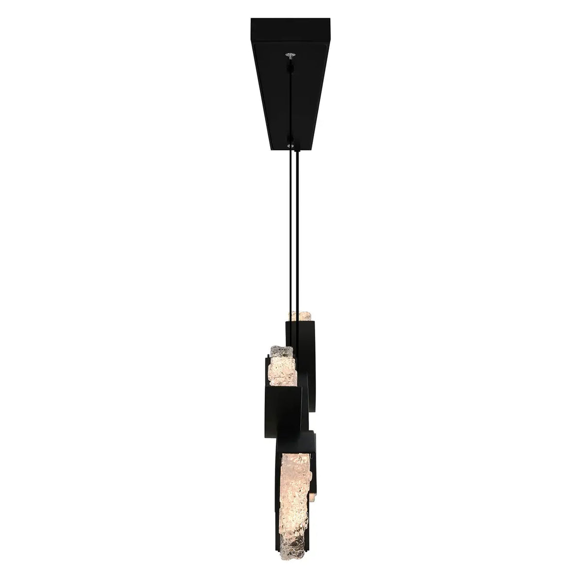 CWI LIGHTING MOON LED 70" BLACK CHANDELIER 1715P70-10-101