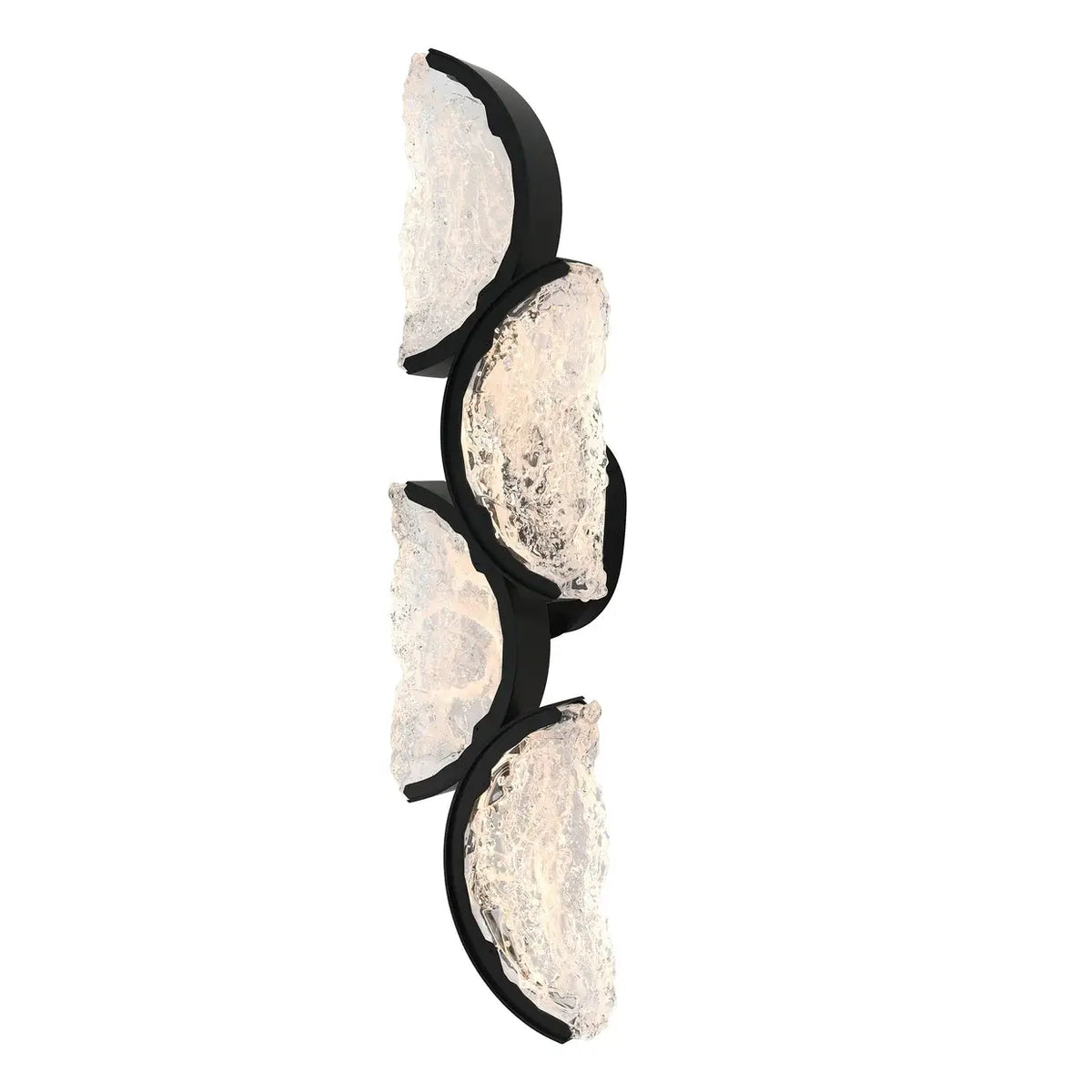CWI LIGHTING MOON LED 8" BLACK SCONCE 1715W8-4-101