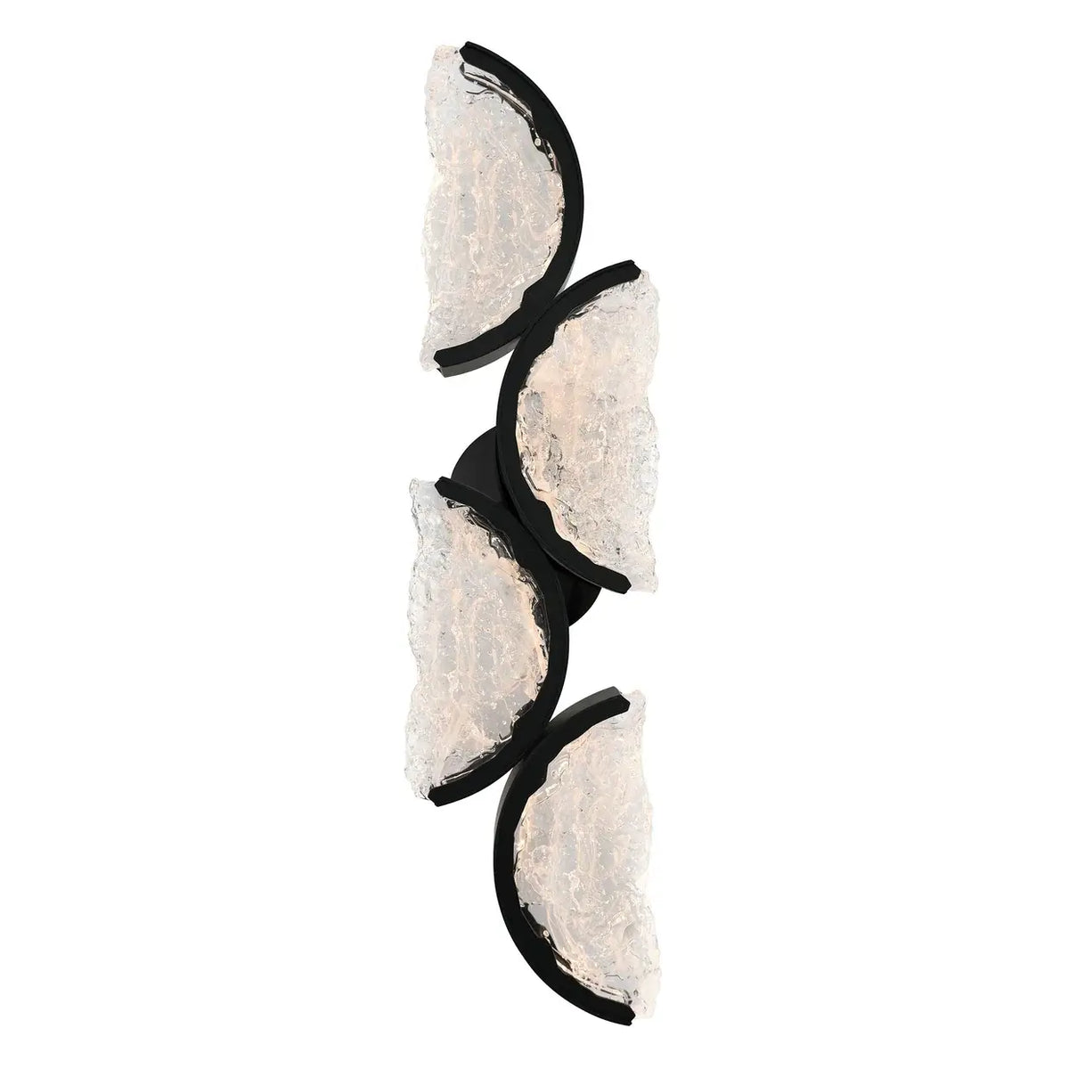 CWI LIGHTING MOON LED 8" BLACK SCONCE 1715W8-4-101