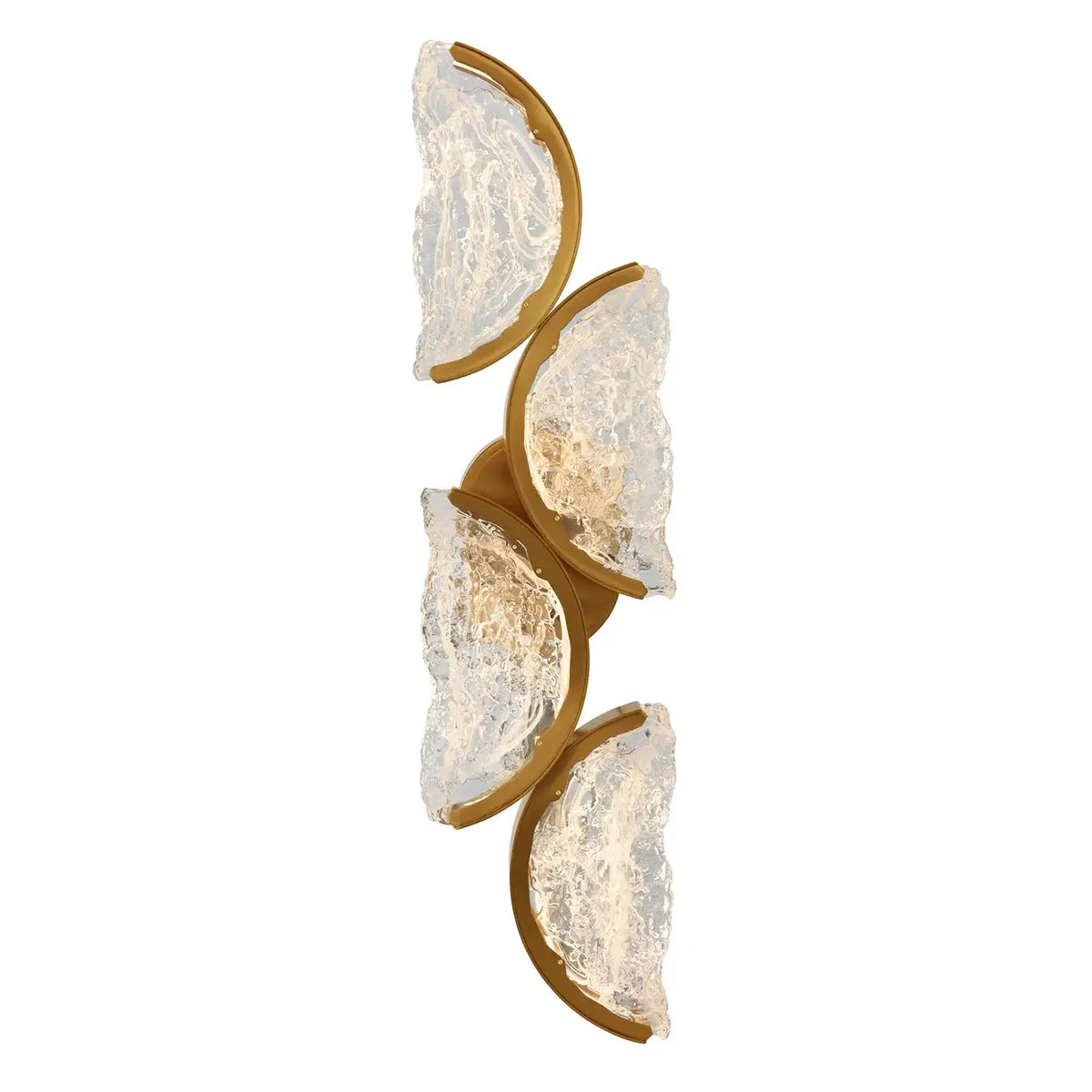 CWI LIGHTING MOON LED 8" BRASS SCONCE 1715W8-4-624