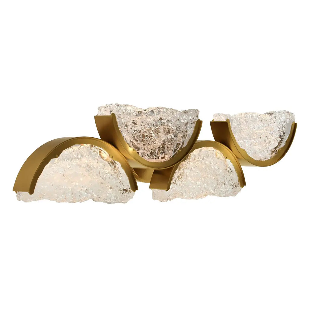 CWI LIGHTING MOON LED 8" BRASS SCONCE 1715W8-4-624