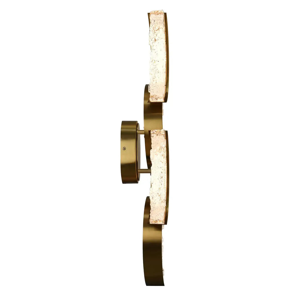 CWI LIGHTING MOON LED 8" BRASS SCONCE 1715W8-4-624