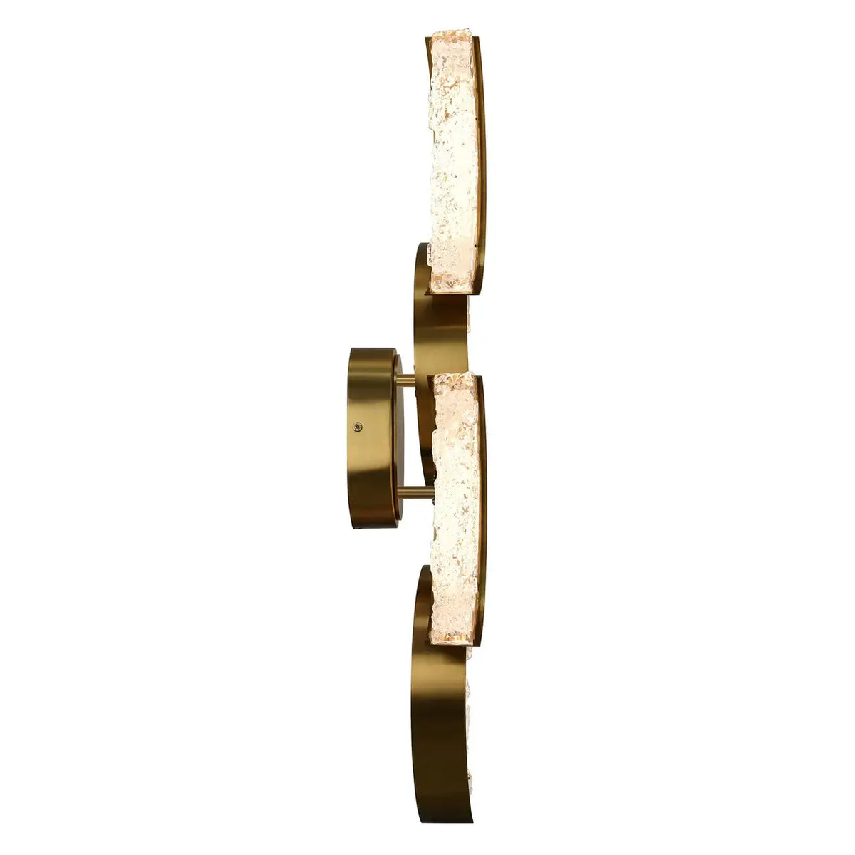 CWI LIGHTING MOON LED 8" BRASS SCONCE 1715W8-4-624