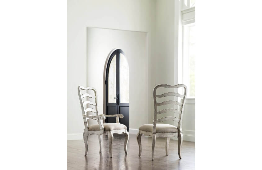 KINCAID SELWYN  LADDER BACK SIDE CHAIR SET OF TWO 020-636