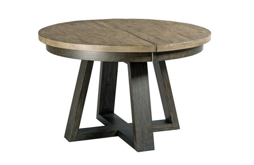 KINCAID PLANK ROAD BUTTON DINING TABLE CHARCOAL 706-701C