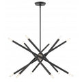 LIVEX LIGHTING Soho Chandelier Scandinavian Gray with Brushed Nickel Accents 46776-76