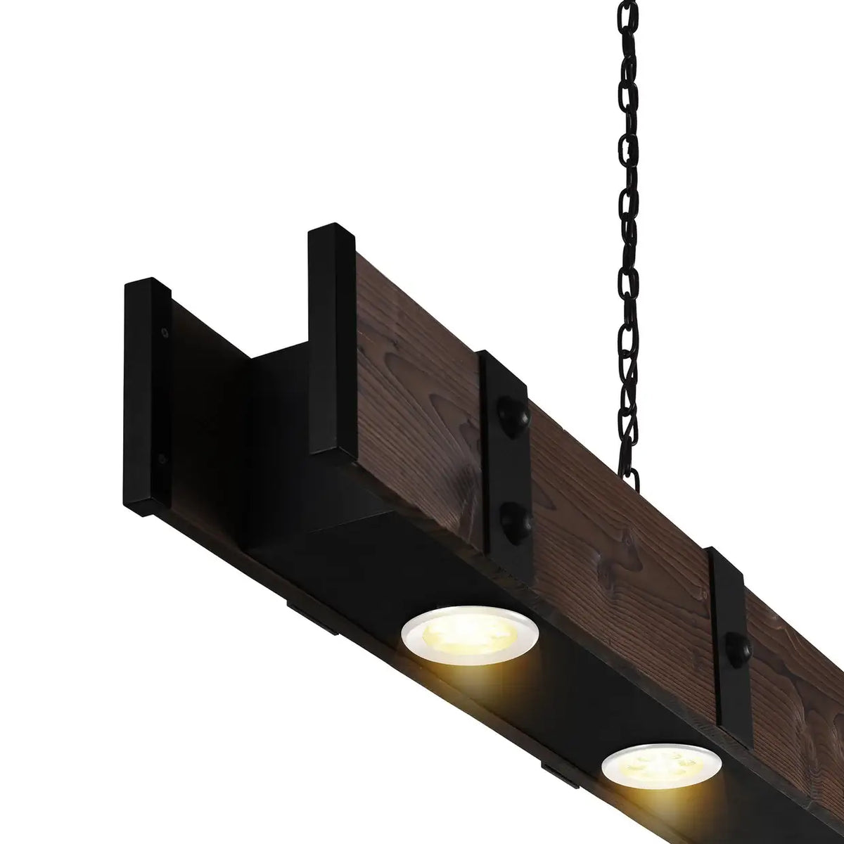 CWI LIGHTING PAGO 3 LT 42" WOOD LINEAR CHANDELIER  9748P42-3-101