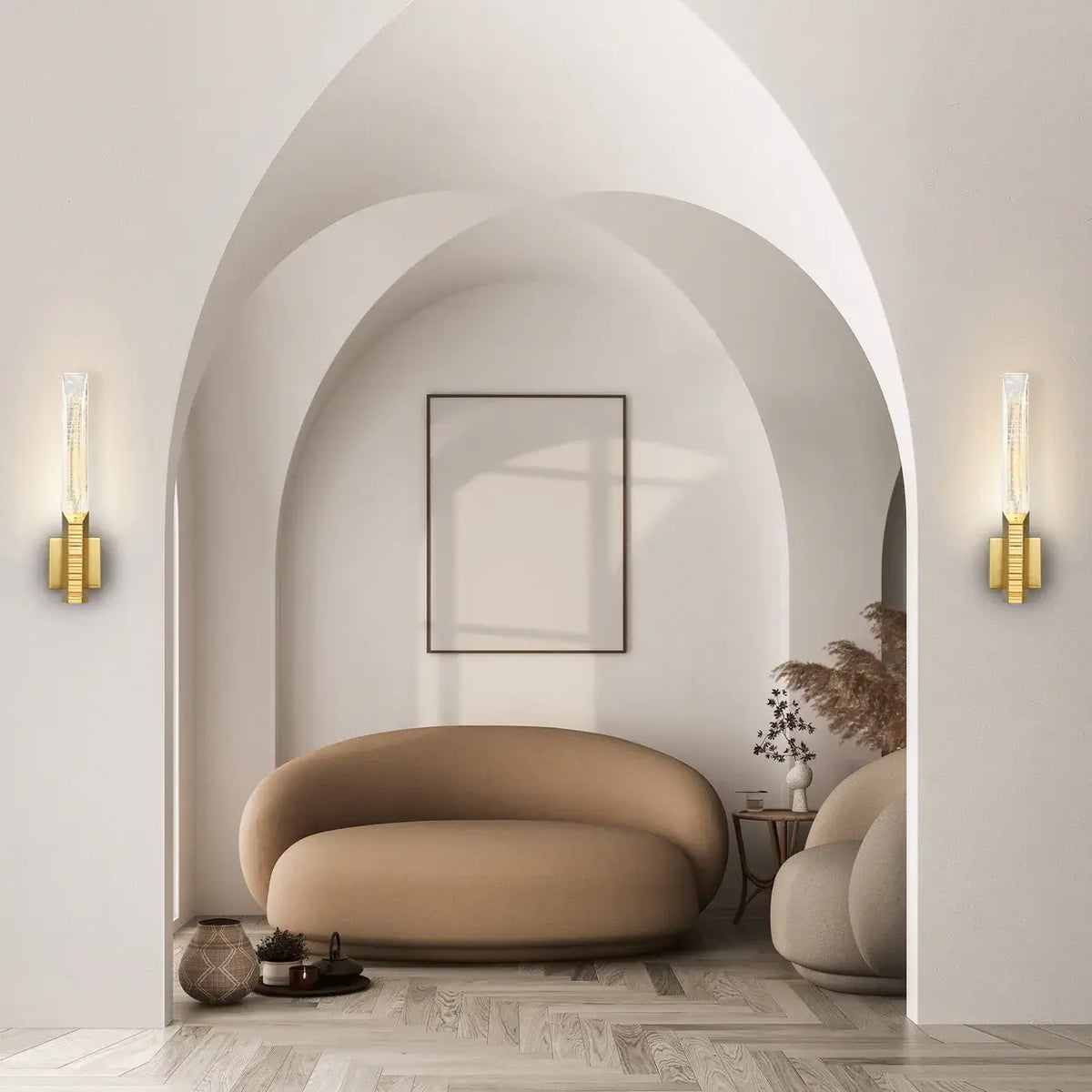 CWI LIGHTING PETRA LED 22" BRASS WALL LIGHT 1723W22-1-624