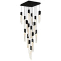 CWI LIGHTING PETRA LED 24" BLACK CHANDELIER 1723P24-17-101