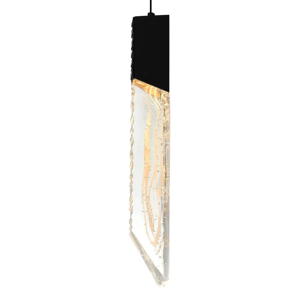 CWI LIGHTING PETRA LED 24" BLACK CHANDELIER 1723P24-17-101