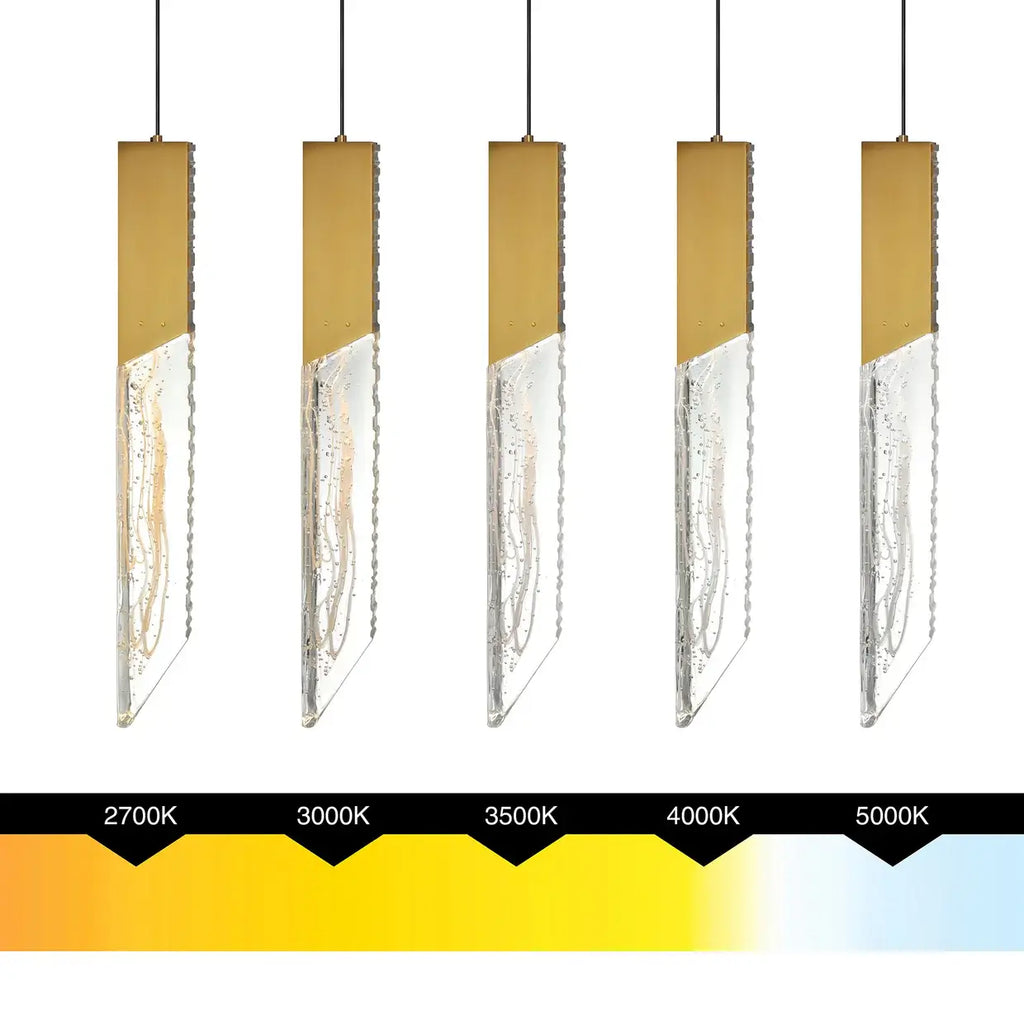 CWI LIGHTING PETRA LED 36" BRASS WALL LIGHT 1723W36-2-624