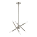 LIVEX LIGHTING Soho Petite Chandelier Brushed Nickel 46773-91