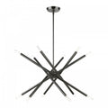 LIVEX LIGHTING Soho Chandelier Black Chrome 46776-46