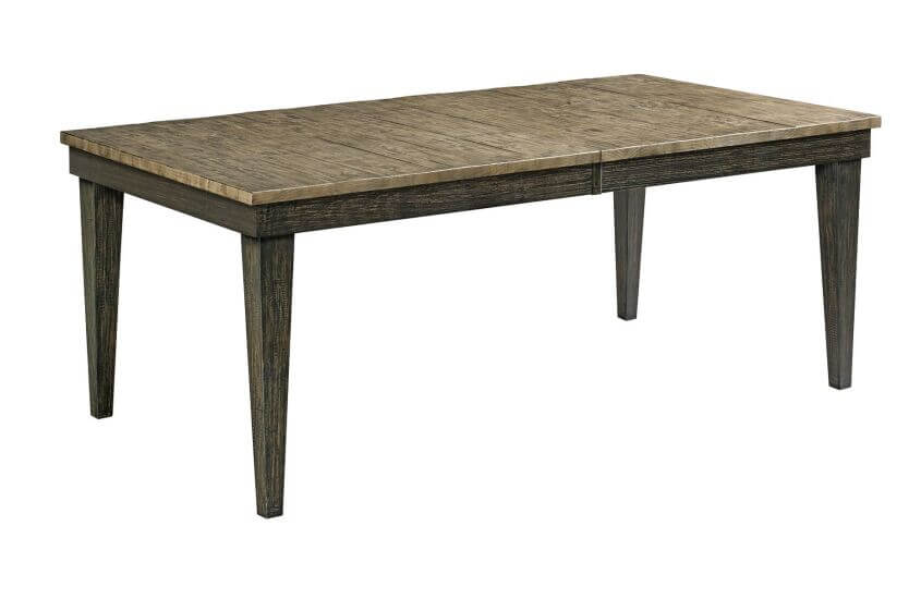 KINCAID PLANK ROAD RANKIN RECTANGULAR LEG TABLE CHARCOAL 706-744C