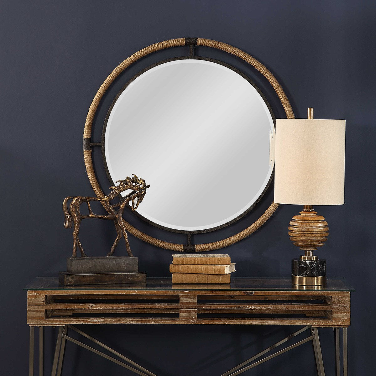 UTTERMOST  09475  MELVILLE ROUND MIRROR