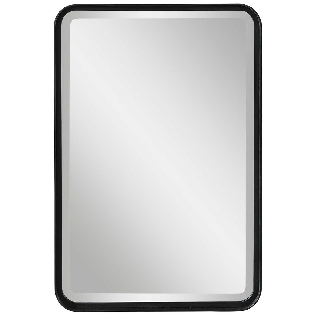 UTTERMOST  09573  CROFTEN BLACK VANITY MIRROR
