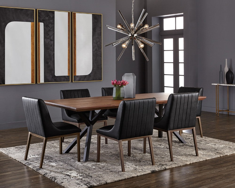 SUNPAN  112205  HALDEN DINING CHAIR BLACK SET OF TWO