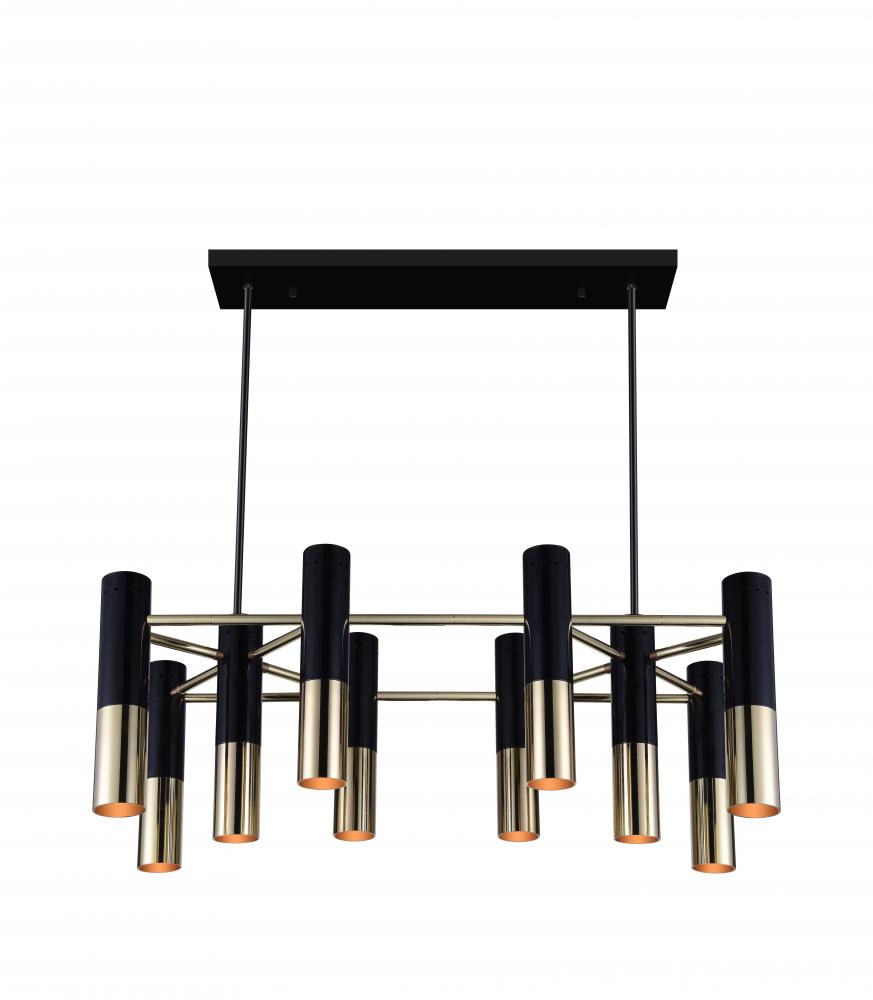 CWI LIGHTING  1015P32-10-129 Anem 10 Light Down Chandelier