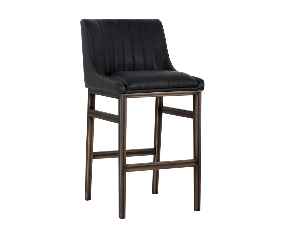 SUNPAN 101743 HALDEN ARMLESS BARSTOOL - RUSTIC BRONZE