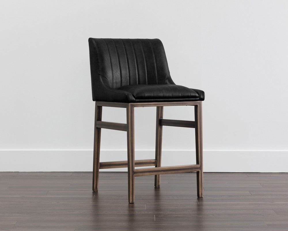 SUNPAN 101746 HALDEN ARMLESS COUNTER STOOL - RUSTIC BRONZE